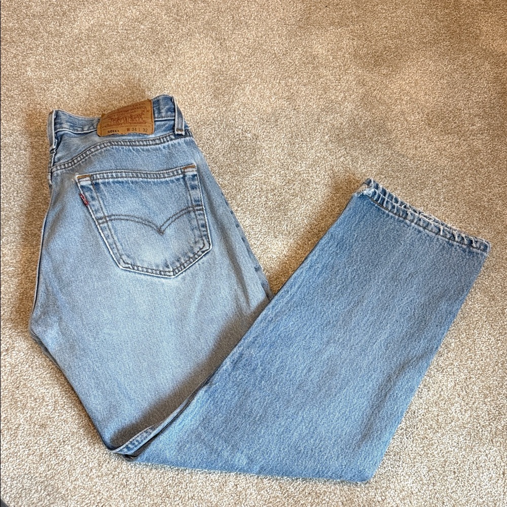 Levi's Light Blue Straight Jeans